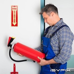 2 Pack Fire Extinguisher Sign 4×12 Inch 100% Rust Free 040 Aluminum Glow in Dark