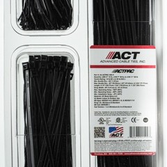 Advanced Cable Ties ACT Specialty Nylon Cable Ties UV Black Variety Pack!