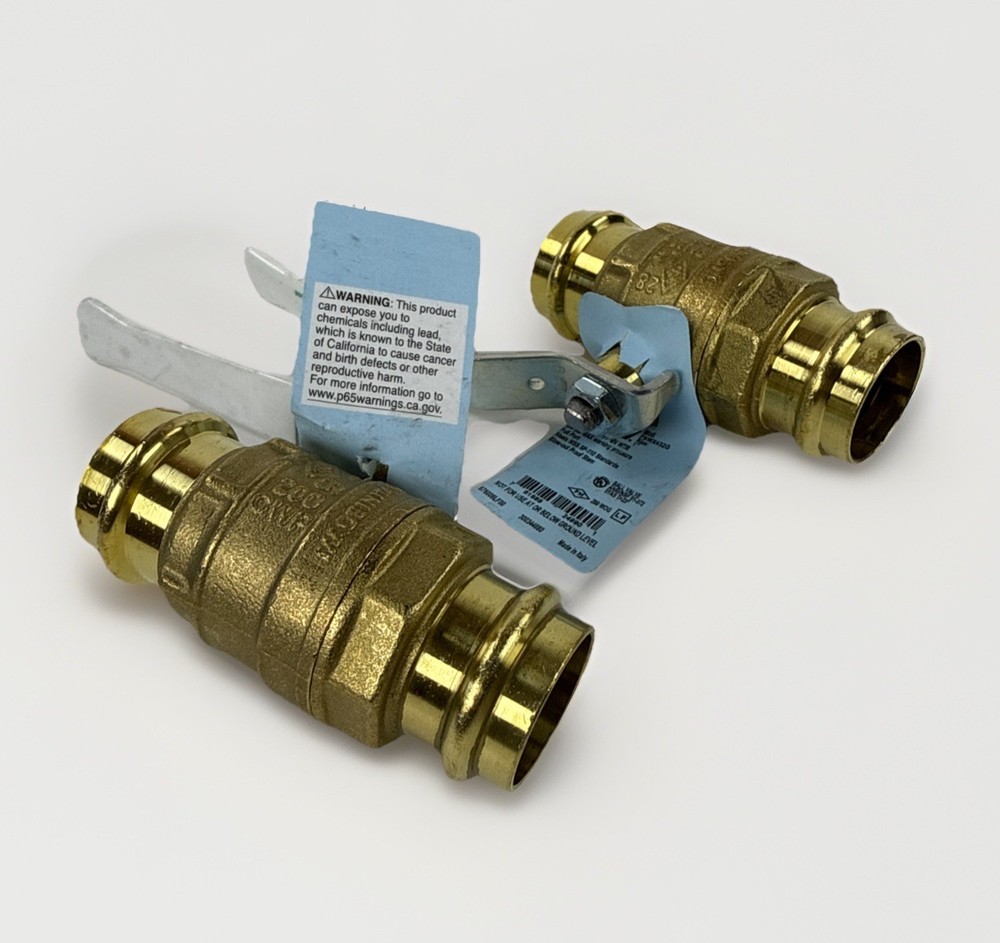 FNWX432G Full Port Forged Brass Ball Valve 1″ – LOT OF 2