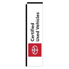 TOYOTA CERTIFIED CPO 12ft Rectangle Flag FLAG ONLY (5)