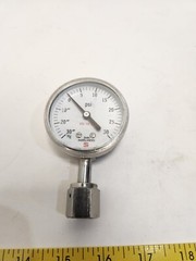 Span Instruments 10″-30″ HG 0-30 PSI Pressure Gauge 1D109