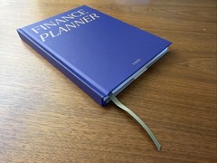 New/unused Hardcover Papier Finance Planner Blue 192 Pages 12 Months Any Year