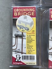 Lot If 6 Arlington Industries GB5-1 Zinc Grounding Bridge With Cover