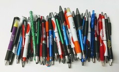 50ct Bulk / Wholesale Mixed Lot of Misprint Ball Point Retractable Click Pens