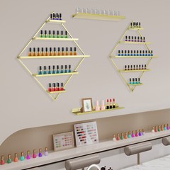 Rhombus?Nail?Polish?Racks, Wall-mounted Nail Polish Racks, 5-tier Display Racks