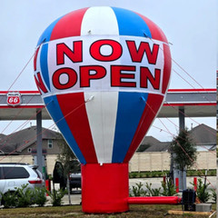 22ft Tall Now Open Advertising Roof Top Balloon