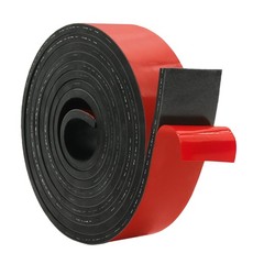 Adhesive Reinforced Solid Rubber Sheets Cloth Inserted 1/4 Thick X 1 In