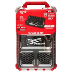 Milwaukee 49-22-5603 Metric Tap & Die PACKOUT Set w/ Hex-LOK Handle – 38 PC