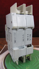 0.5a Mitsubishi Electric 0.5 amp 2 pole Circuit Breaker with Aux NF50-SMU-2-0.5