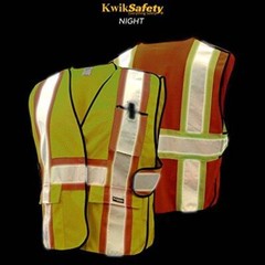 KwikSafety FIRST RESPONDER Class 2 Hi Vis Reflective ANSI Breakaway Safety Vest