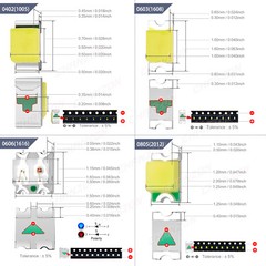 0805 1206 0603 3535 3528 2835 5630 5730 LED SMD Diode White Red Green RGB UV 3V