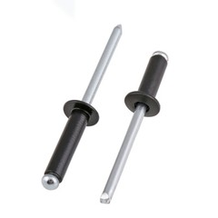 POP RIVETS DOME HEAD OPEN END BLIND ALUMINIUM BLACK 2.4mm 3.2mm 4mm 5mm