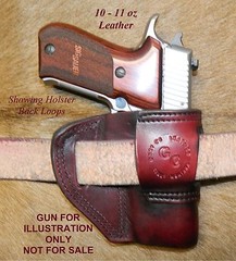 Gary C’s Avenger OWB Left Hand HOLSTER Sig Sauer P220 Carry 3.9″ Heavy Leather