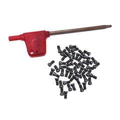 50pcs Steel Lathe Carbide Blade Inserts Hexagon M2.5 X 6mm Screws Torx