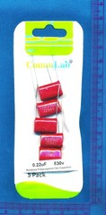 5 pack 0.22uF 630V Metallized Polypropylene Film Capacitors 5% .22 uF CBB22 224J