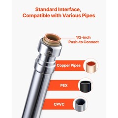 12 in Frost-Free Sillcock 1/2″ PTC x 3/4″ MHT Hose Bibb Anti-Siphon Valve