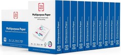 Multipurpose Paper 8.5×11″ 20lb 96 Bright White 10 Reams Carton 10 Reams Carton