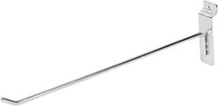 100 Chrome 12″ Slatwall Peg Hooks Slat Wall Retail Display 6 mm Diameter Tubing