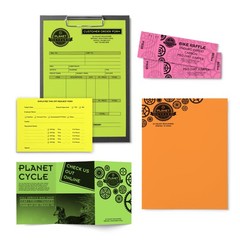 Bright Color Letter Paper, Assorted 24Lb, 500 Sheets Ideal for Printing