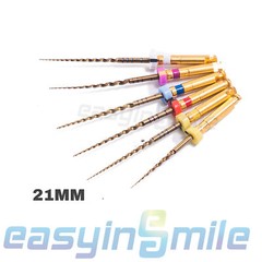 6pcs Endodontic Dental Endo Files Rotary NITI Files X-Pro Gold Taper EASYINSMILE