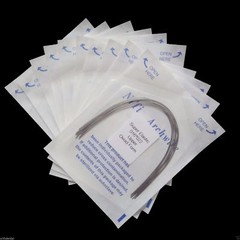 10 Pcs Dental Orthodontic NITI Super Elastic Rectangular Arch Wire Ovoid/Natural