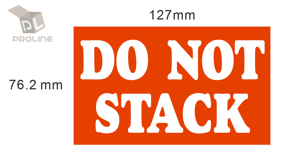 500 3×5 Do not Stack Shipping Labels Stickers / 1 Roll