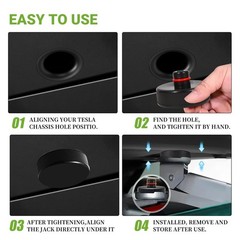 2026 Jack Pad Compatible with Tesla Model Y/3/X/S Spare Tire Kit black