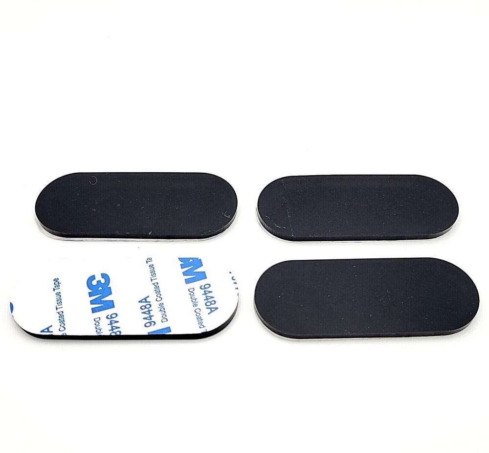 2 1/2″ x 1″ Oval Rubber Stick on Feet 1/8″ Thick 3M Adhesive Backing Bumper Pads