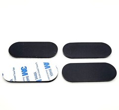 2 1/2″ x 1″ Oval Rubber Stick on Feet 1/8″ Thick 3M Adhesive Backing Bumper Pads