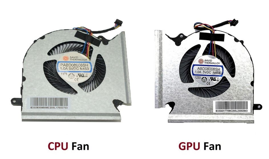 Laptop CPU GPU Cooling Fan PABD08008SH N453 N454 5VDC For GE66 GP66 GL66