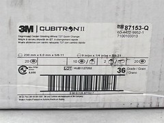 3M Cubitron II (9″ x 1/4″ x 5/8-11) 36 Depressed Center Grinding Wheel, 87153-Q