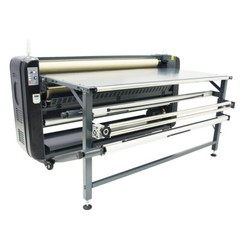 US Stock QOMOLANGMA Roller Heat Transfer Machine 67in for Textiles/Banner 1PH