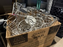 CONICAL BASKET, STAINLESS STEEL, ONE-CONE BASKET 5″ DIA. X 9″ H American Metal