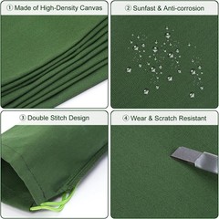 4 Pcs 7′ × 6″ Long Sand Bags for Flooding – Thickened Canvas Flood Protection