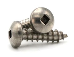 #8 Sheet Metal Screws – 316 Stainless Steel Square Drive Pan Head – Select Size
