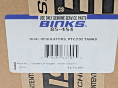 Binks 2.8 Gallon Pressure Tank Zinc Plated Double Regulator 83C-221