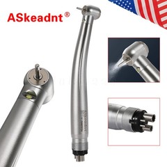 Dental LED E-generator Fiber Optic High Speed Handpiece 4Hole Fit FG1.6mm Burs