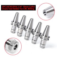 BT30 ER16 70mm 5PCS SET Collet Chuck Tool Holder Balance 12000RPM BT 30 USA