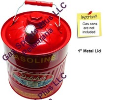 1″ EAGLE DELPHOS METAL GAS CAN SCREW CAP Fuel Gallon Pint Lid FOIL LINER 1 inch