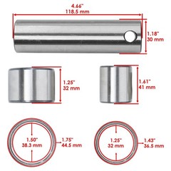 Pin Bushing Repair Kit For Bobcat T180 T190 T450 Bob-Tach Loader Lower Lift Arm