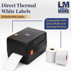 Zebra Eltron WH 2.5×1.5 (2-1/2″x1-1/2″) Thermal Labels | 1″ Core, 3 RLS 900 EA
