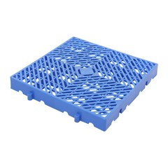 6 Pcs Plastic Moisture Resistant Pad Grid Trays For Goods/Plants 40*40*5cm Blue