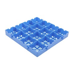 6 Pcs Blue Plastic Grid Trays Moisture Resistant Pad For Goods/Plants 40*40*5 cm