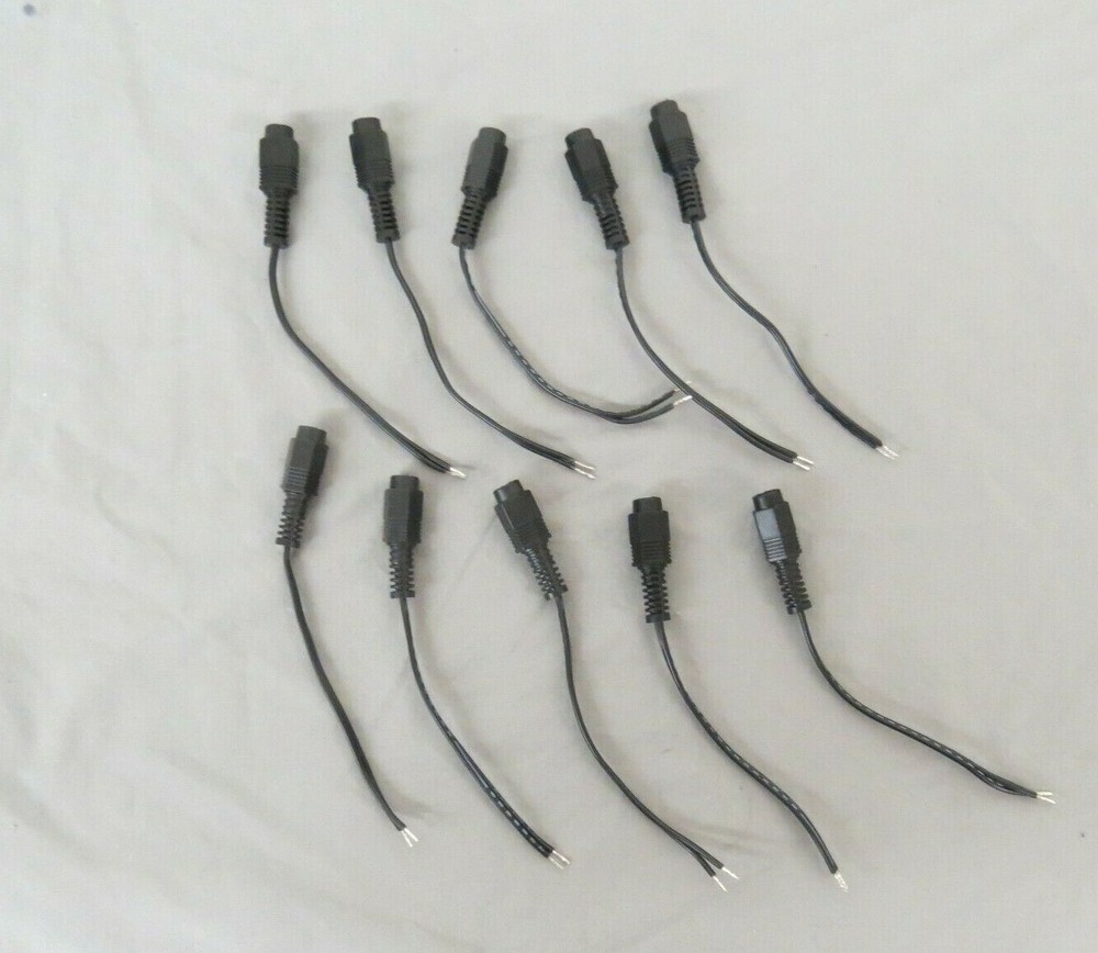 (10) DC Female Barrel Club Connectors 5mm 2.1mm Pin Satisfaction Guaranteed