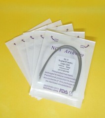 10Pcs/Pack Dental Super Elastic NITI Arch Wires Orthodontic Round Ovoid Form