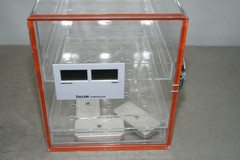 ^ Clear Acrylic Desiccator Cabinet W/ Taylor Humidiguide 18″ x 9.5″ x 11″ #X6015