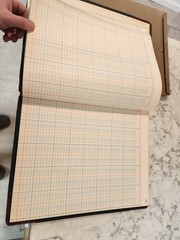Vintage Boorum & Pease Record Rule Account Book Size 11”x14” 23-150 16-R