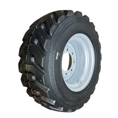 HD 12-16.5 SKS-8 Skid Steer Tires on on Silver Rims for Gehl,Thomas,Daewoo,Volvo