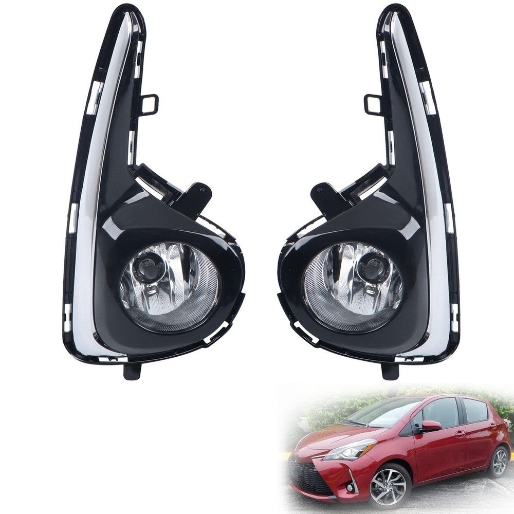 Fog Light Fog Lamp Left & Right Side Replacement for Yaris 2018-2020