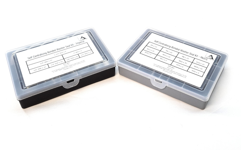 Metric & Imperial Dowty Bonded Washer/Seal Kits 2 Boxes – 235 pcs- Various sizes